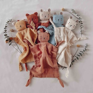 Personalized Animal Lovey, Baby Shower Gift, Baby Blanket, bear Lovey, Personalized Blanket, Security Blanket, New Baby gift