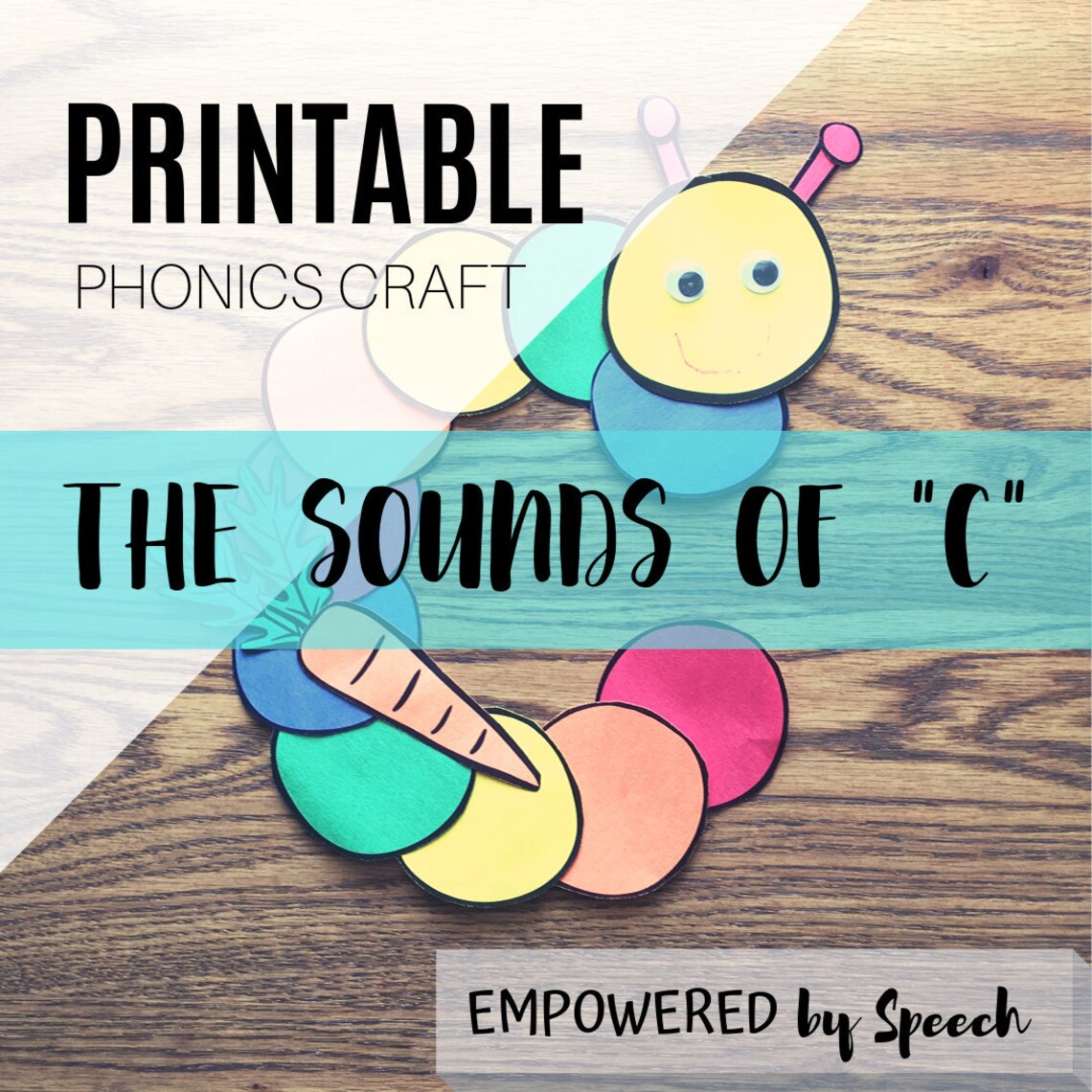 Printable Phonics Crafts the Sounds of C Letter of the Etsy