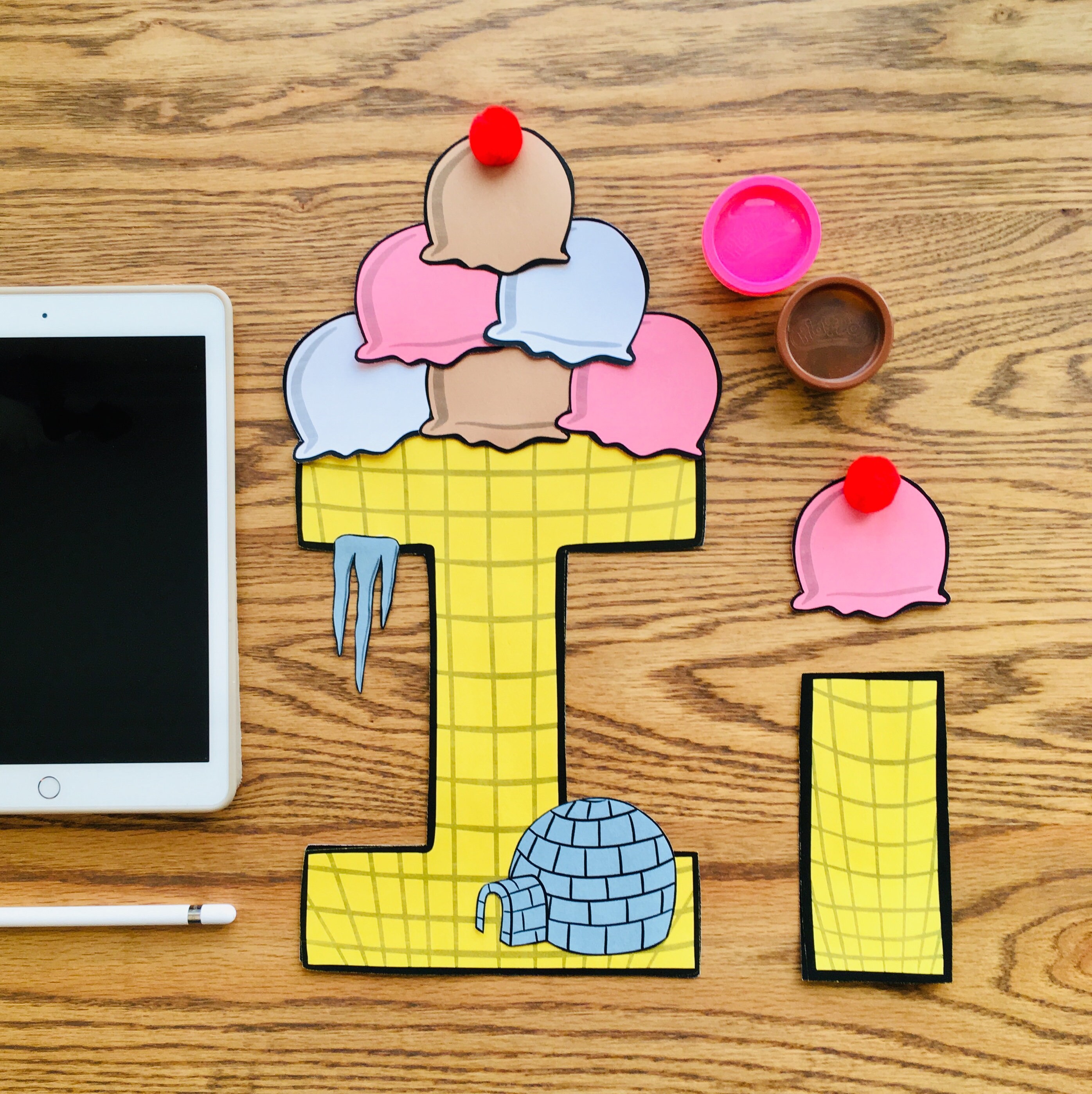 Printable Phonics Crafts The Sounds of I Etsy