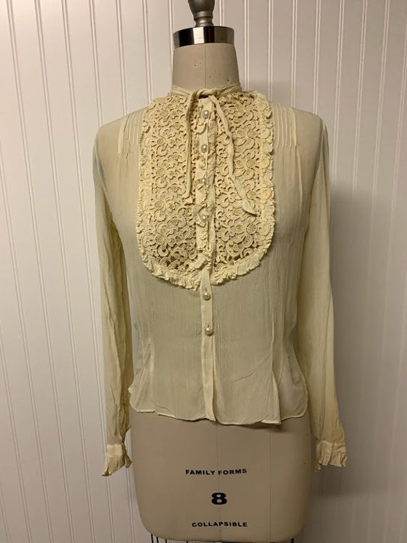 Vintage Ruffle Blouse