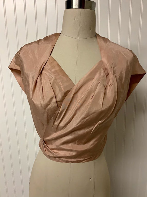 1940's Silk Wrap Blouse