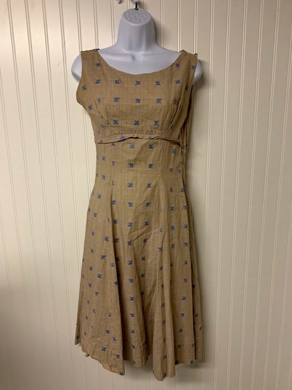 1940's Cotton Printed Dress
