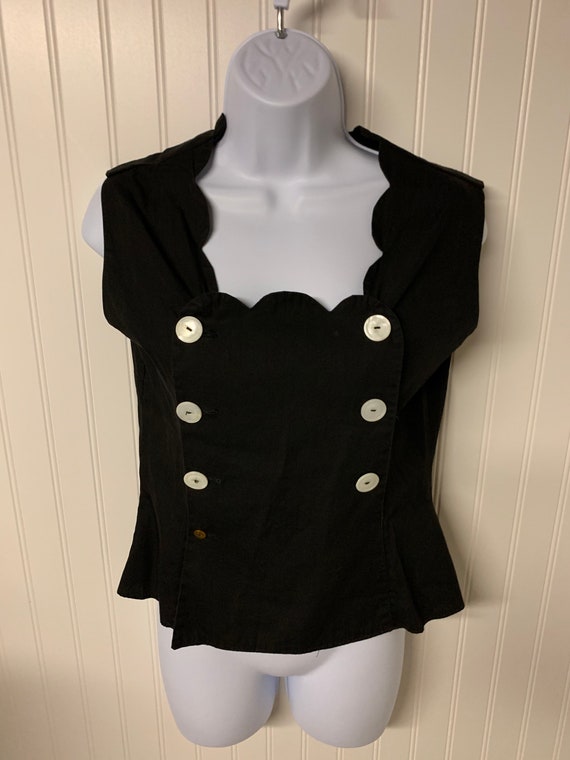1940’s Cotton Scalloped Blouse