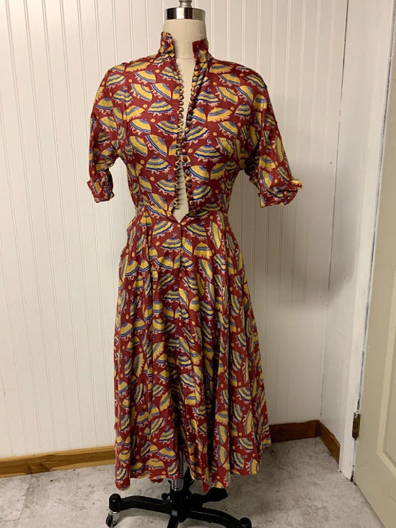 Vintage 1940's Ceil Chapman Dress