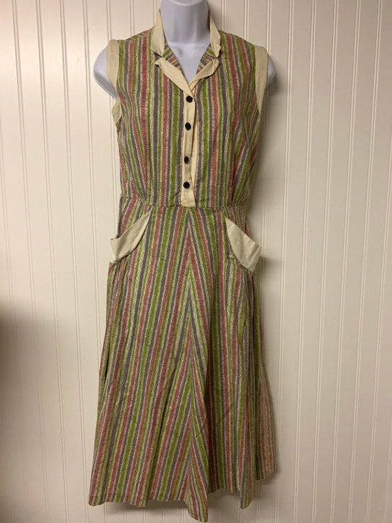 1930's Cotton Printed Dress
