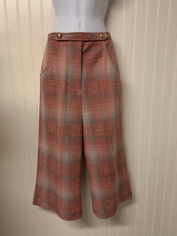 Vintage 1960’s Wide Leg Plaid Pants