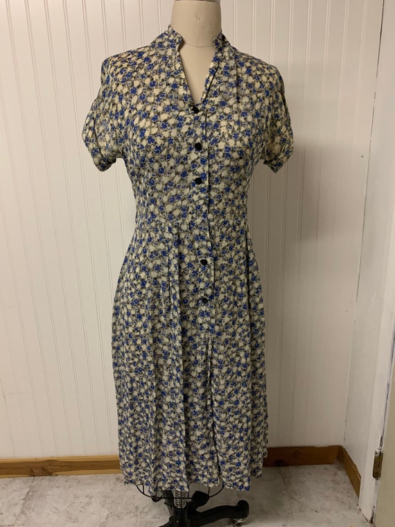 Vintage 1950’s Nylon Printed Dress