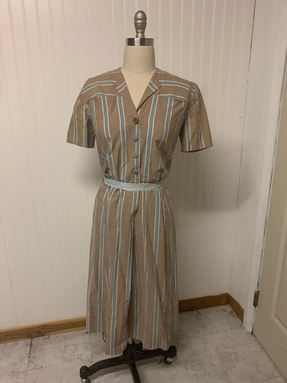 1940’s Cotton Striped Dress