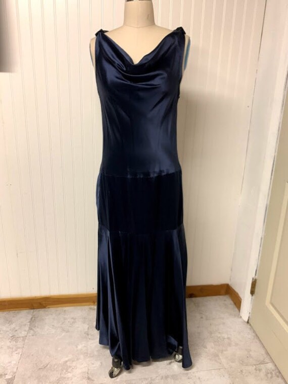 1930's Satin Bias Gown