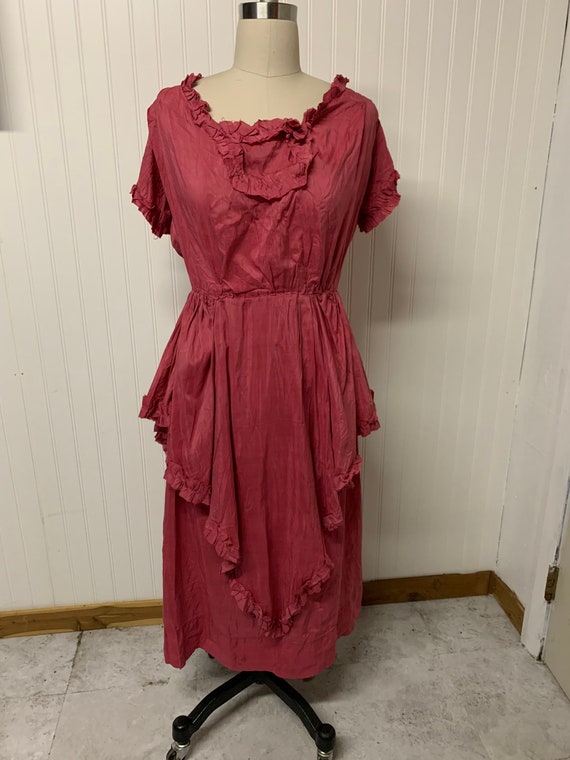 Edwardian Pink Cotton Dress