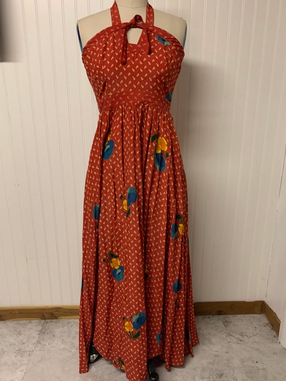 Vintage 1970’s Cotton Maxi Dress