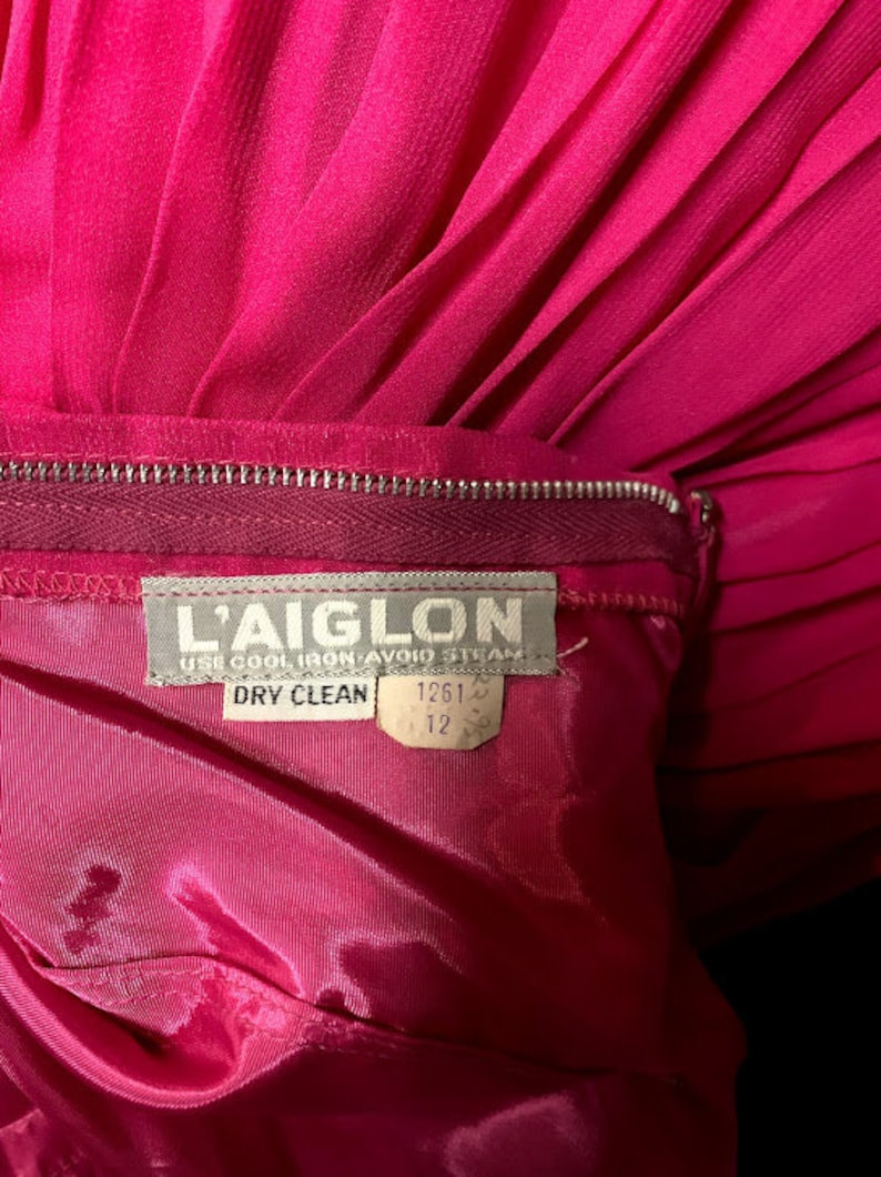 1950/'s L/'Aiglon Hot Pink Dress