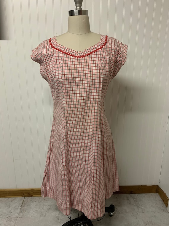 1940’s Plaid Dress