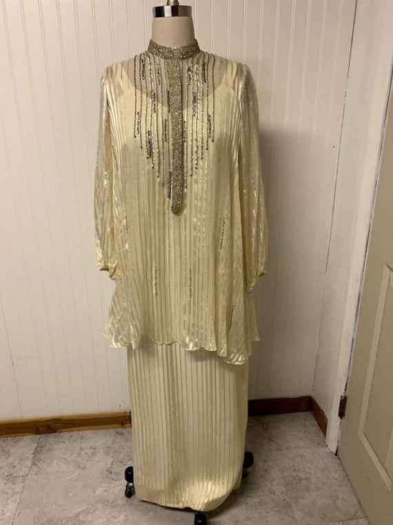 1930's Beaded Kaftan with Matching Dress