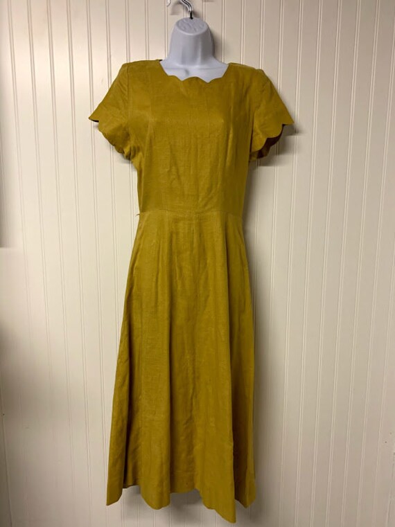 1940's Linen Dorothy R. Bullitt Inc. Dress