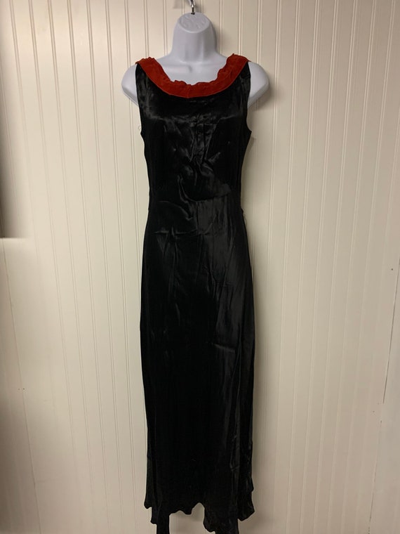 1930’s Satin and Velvet Dress