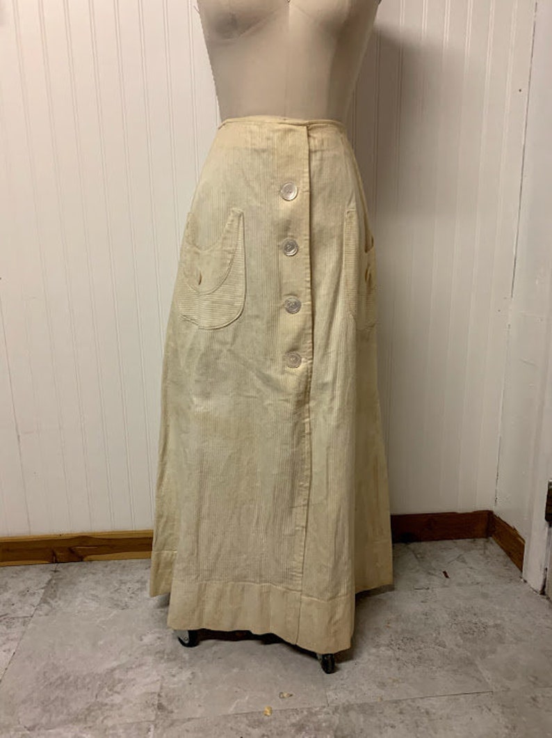 Early 1900's Heavy Cotton Skirt | Etsy