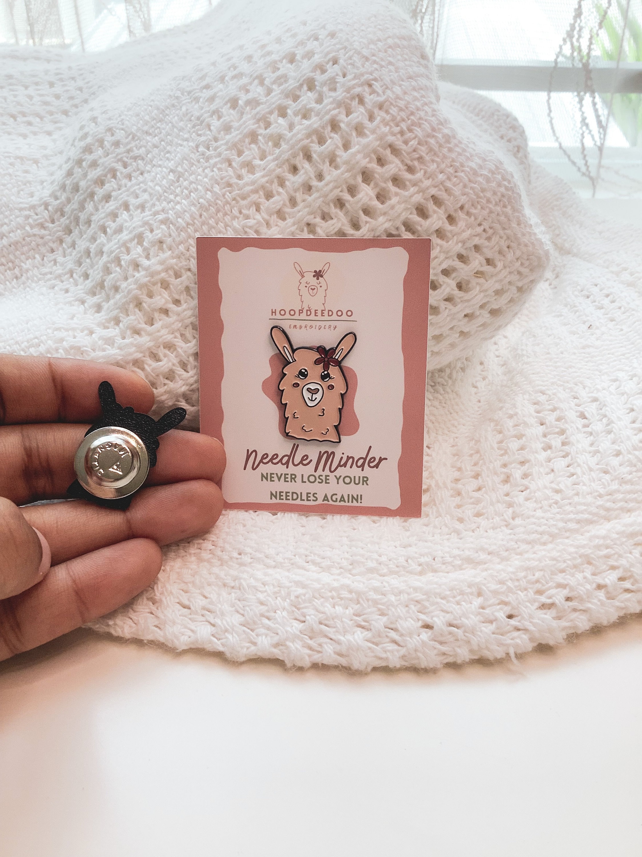 Llama Needle Minder Cute Needle Minder Enamel Needle Etsy