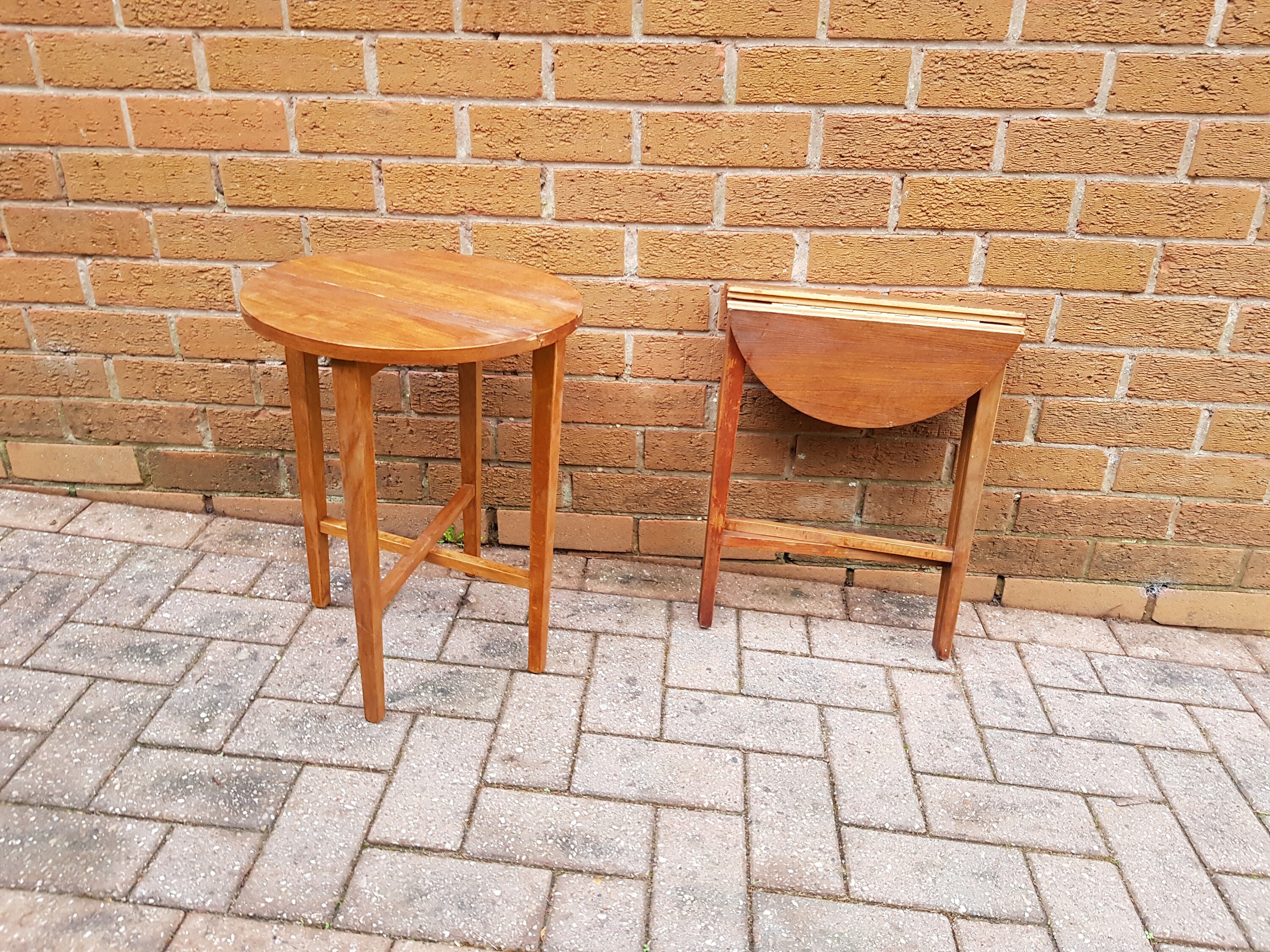 Vintage Foldable Small Side Coffee Table Etsy UK