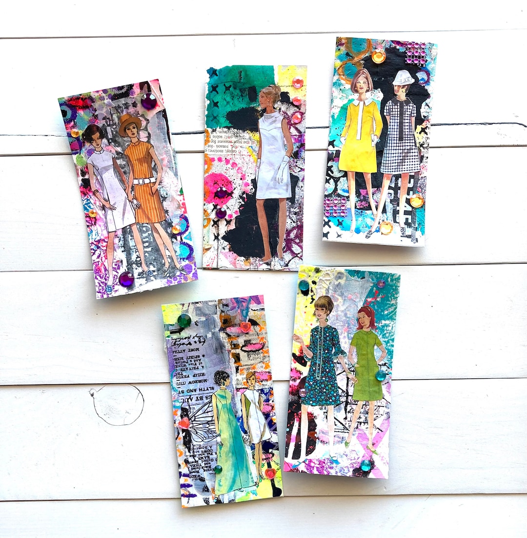 Journal Ephemera. Mixed Media Tags. Junk Journal Tags. Decorative Gift