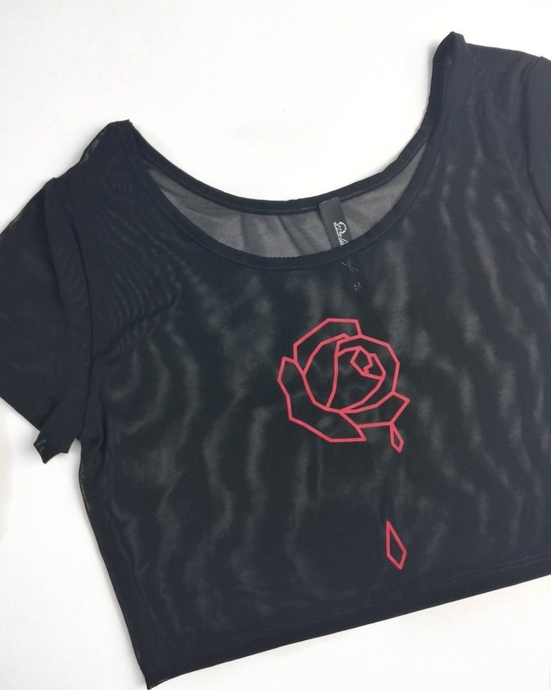 THE ROSE MESH TOP
