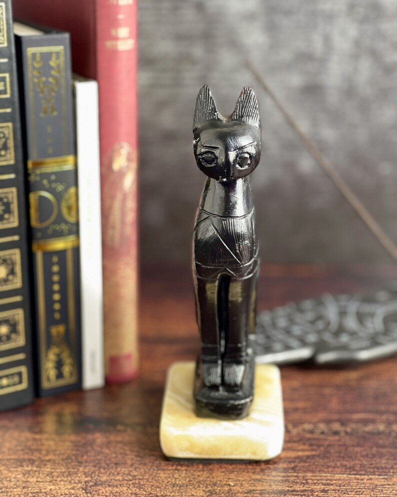 Ancient Egyptian Goddess Bastet Statue, Home Decor Statues Made in