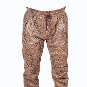 snake print sweatpants