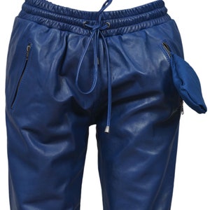 New Mens Women Leather Unisex Sweat Pants Designer Joggers Running ...