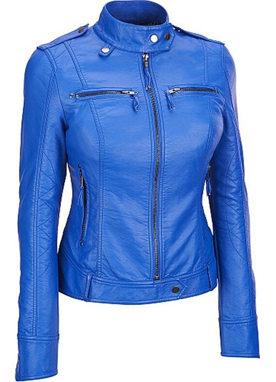 Brand New Genuine Soft Lambskin Leather Jacket for Women's | Etsy