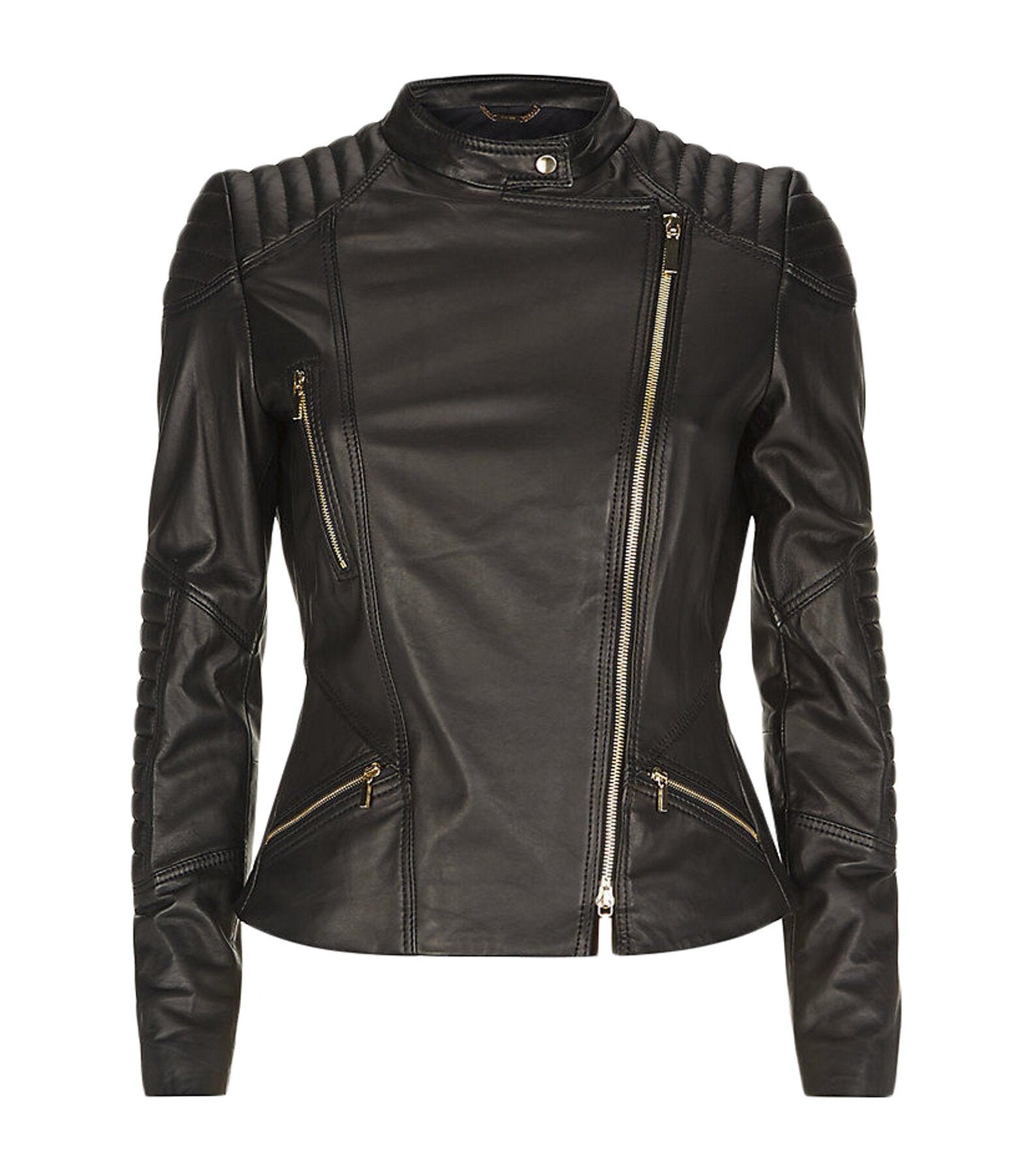 Brand New Genuine Soft Lambskin Leather Jacket For Women's Etsy