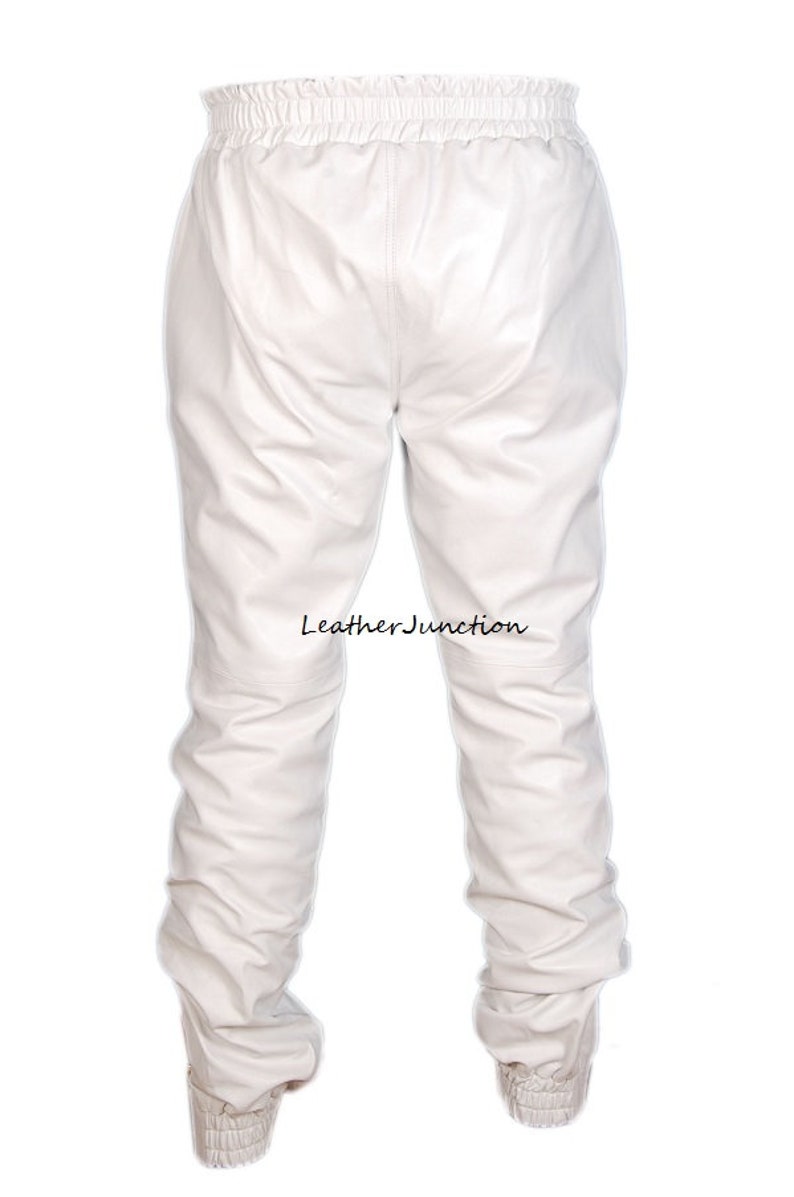 Leather Sweat Pants Buy Men Genuine Pure Real Leather Gents Etsy
