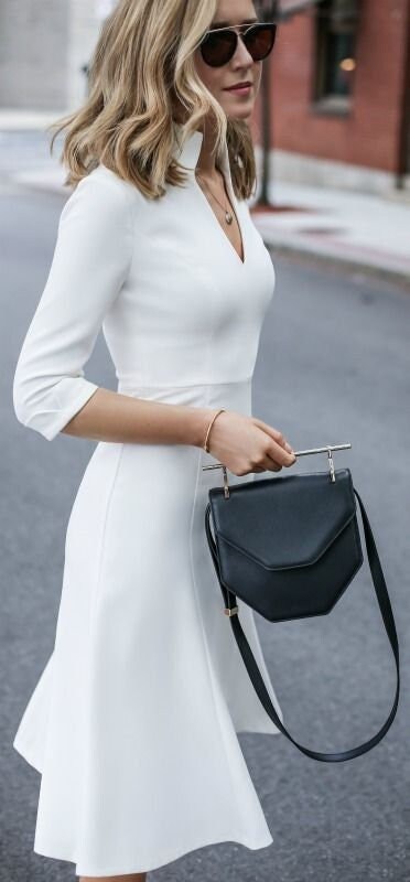 white leather dress