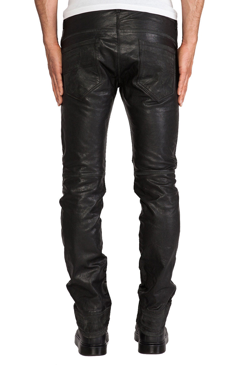 Mens Leather Pants Stylish Leather Outfits Motorcycle Biker - Etsy