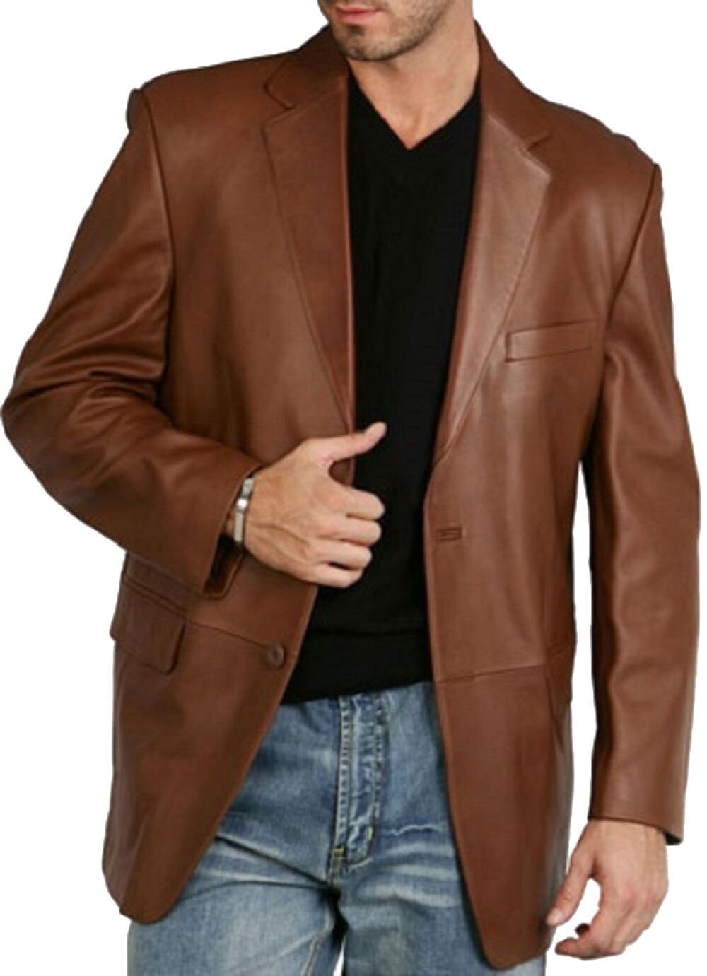New Arrival in Men Blazer Leather Coat for Gents Party Wear - Etsy