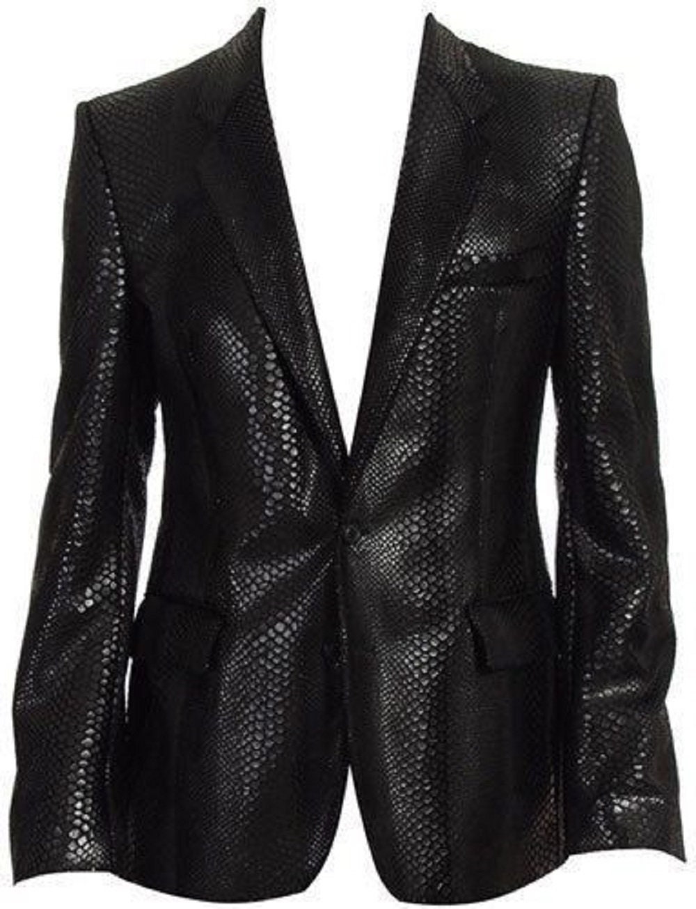 New Men's Genuine Lambskin Real Leather Blazer Black Coat - Etsy