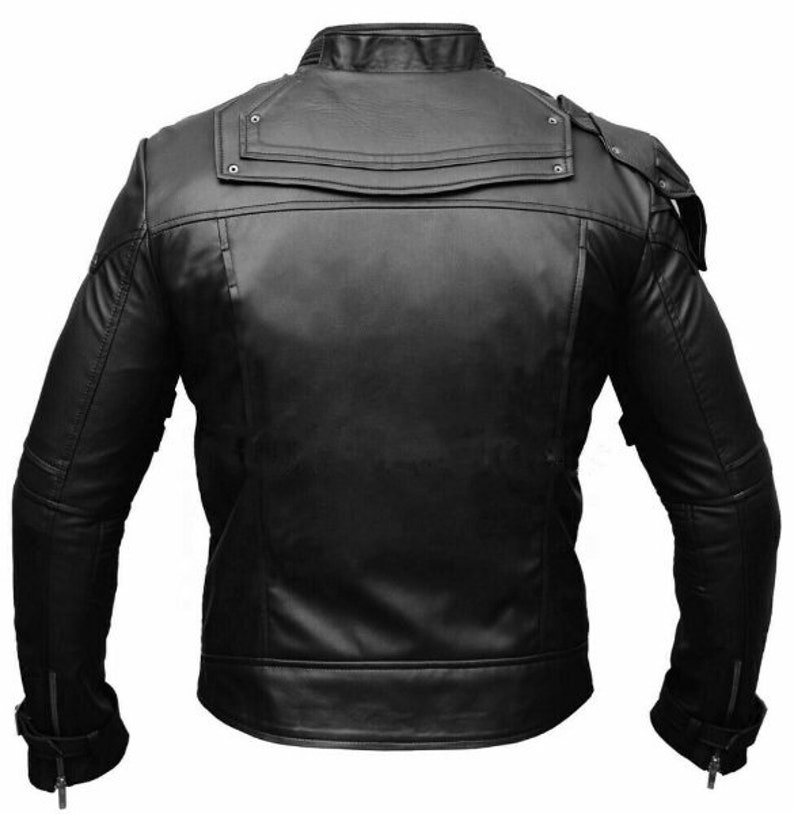 New Men's Genuine Lambskin Leather Jacket Black Motorcycle Etsy