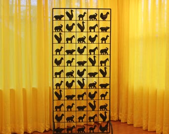 Free Shipping - Wrought Iron Room Divider after Jean Touret for Atelier Marolles