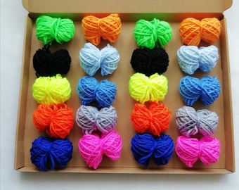 Yarn Wool Job Lot Knitting Crochet Crafts Pompoms Toys Wool Bundle