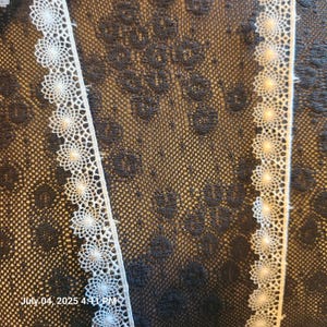 Delicate lace trim