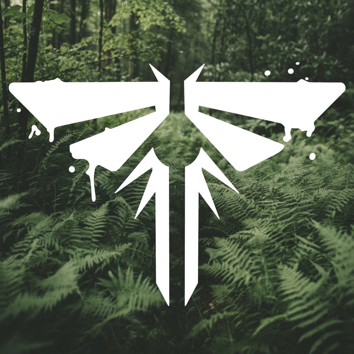 Painted Firefly Symbol the Last of Us Vinyl Decal Etsy