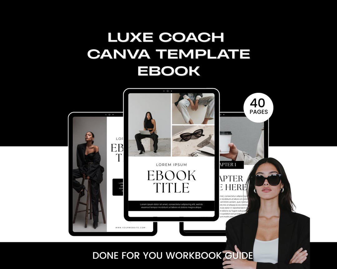 Canva Ebook Template for Business Coaches | Editable Workbook & Guide ...