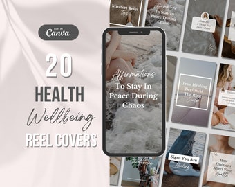 Reel Cover Template, Instagram Reel Covers, Spiritual Instagram, Reel Templates, Health and Wellness Coach, Wellbeing Instagram