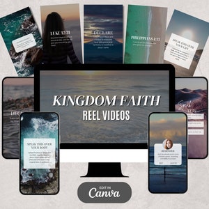 Christian Instagram Reels, Christian Instagram Templates, Instagram Reels, Christian Social Media Template, Faith Videos, Bible Verse Reels