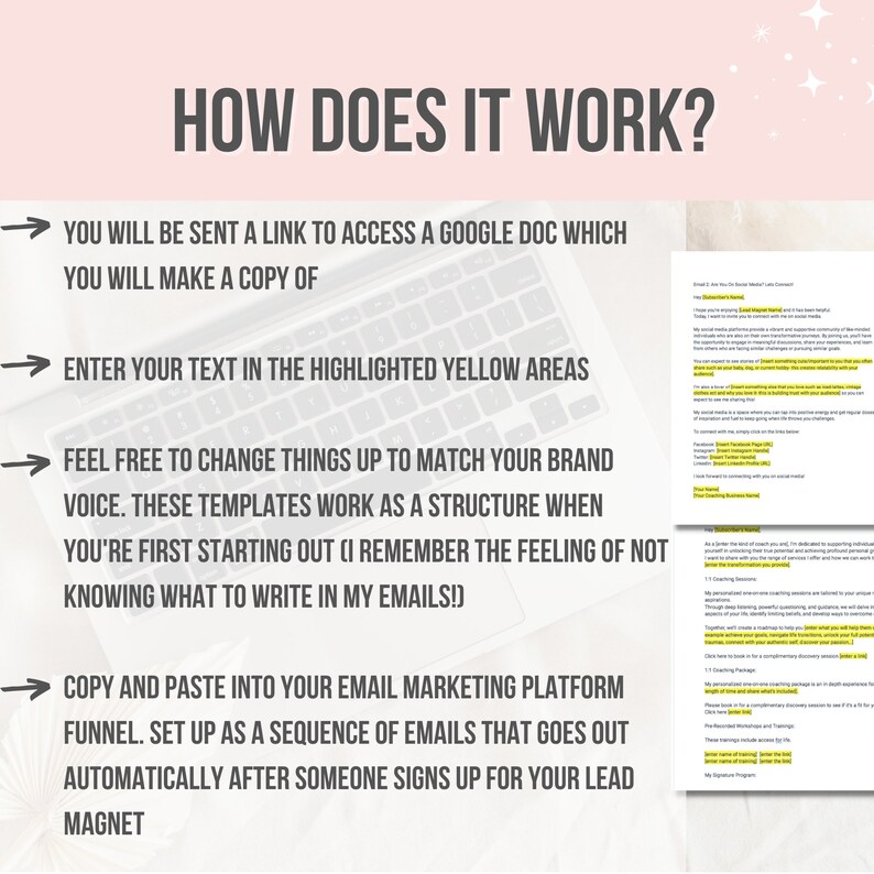 Welcome Email Sequence Template, Lead Magnet Emails, Email Marketing ...