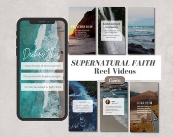 Instagram Reels, Christian Instagram Templates, Reels Video Template, Church Instagram Templates, Christian Canva Template, Bible Verse