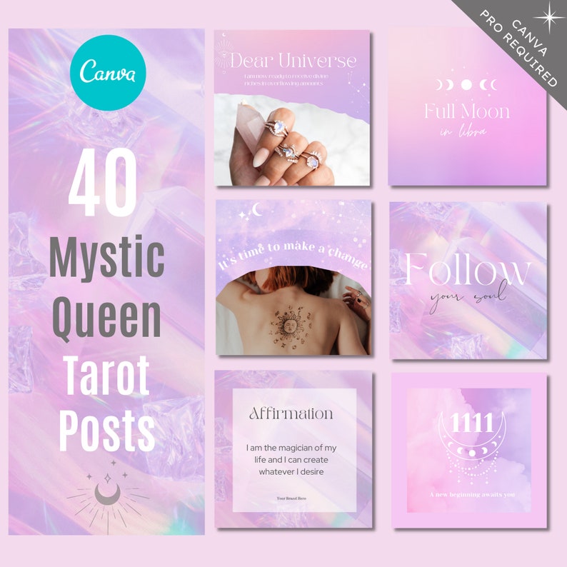 Tarot Instagram Posts Tarot Reader Intuition Spiritual Etsy