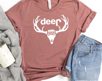 Deer Logo T Shirt Etsy Deer Logo T Shirt Etsy
