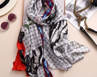 gucci inspired silk scarf