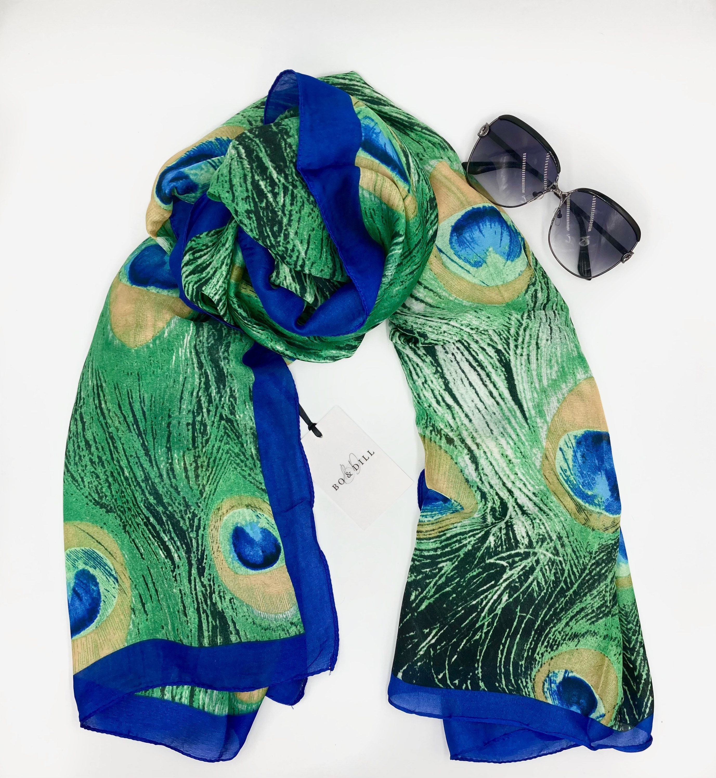 Silk scarf Pure Silk Peacock Scarf ladies neck scarf Etsy
