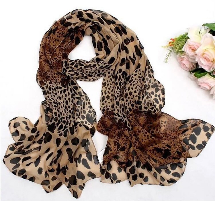 Leopard Print Scarf Silk Scarf Tiger Print Scarf Animal Etsy UK